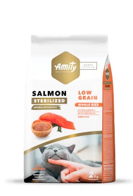 Amity Low Grain Salmon Gato Adulto Sterilized