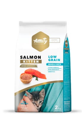 Alimento para gatitos sabor salmon