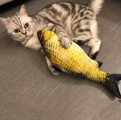 Juguete interactivo para gatos en forma de pez