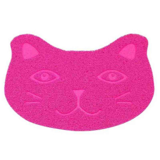 alfombra para arenero para gatos color fucsia