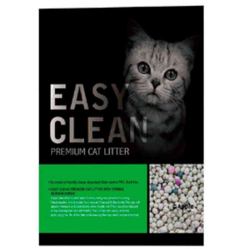 Arena para gatos marca easy clean fragancia a manzana 8 kg