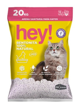 Arena sanitaria para gatos Hey! x 20 kg lavanda