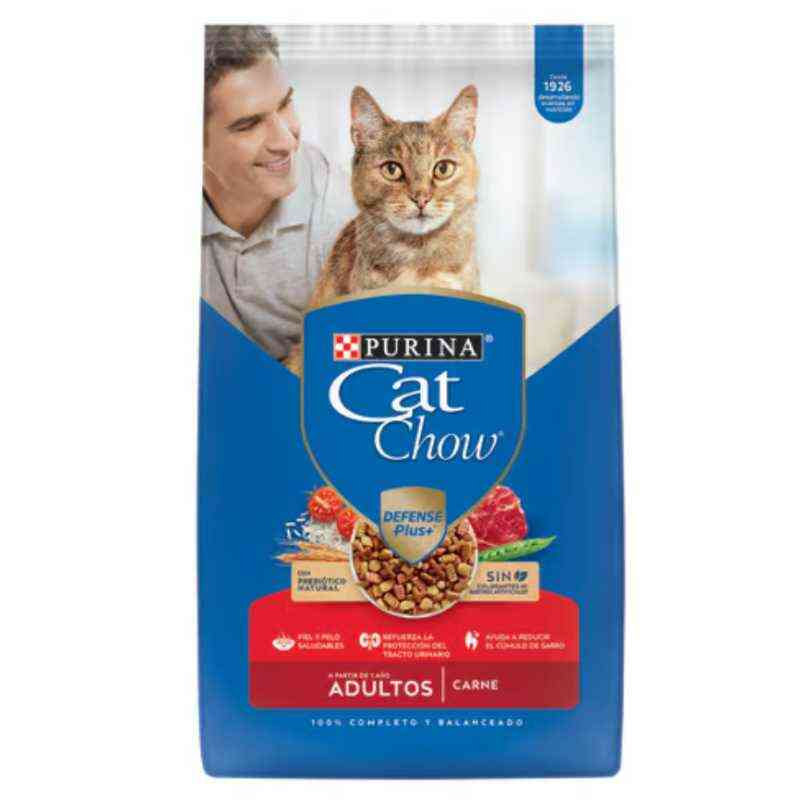 Cat chow adulto sabor carne. Alimento seco para gatos