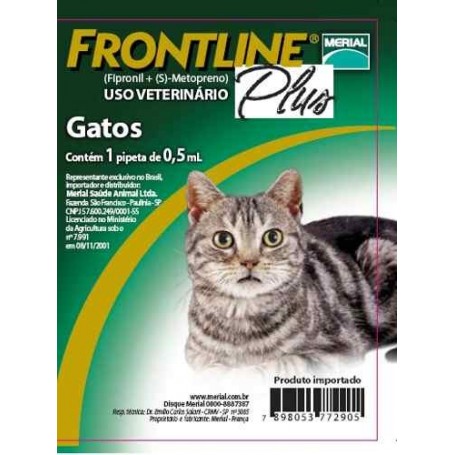 Pipeta Antipulgas para Gato Frontline Plus 0.5 ml
