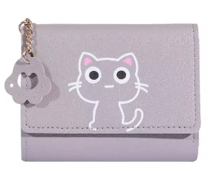 Monedero para mujer con diseño de gato