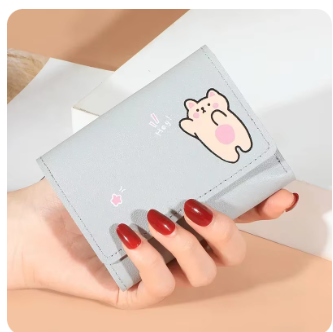 Monedero para mujer con diseño de gato