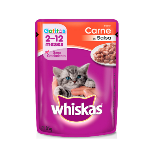 WHISKAS® SOBRECITO™ GATITO sabor carne en salsa