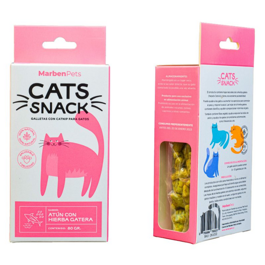 Galletas para gatos-Atún con hierba gatera-Cats snack