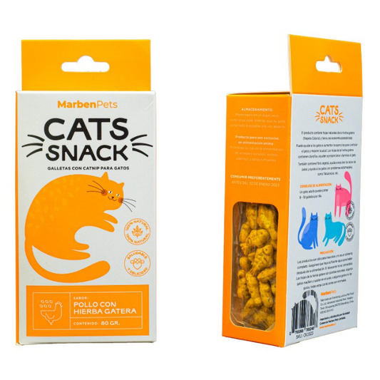 Galletas para gatos-Pollo con hierba gatera- Cats snack