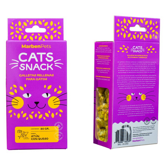 Galletas para gatos rellenas – Atún con queso- Cats snack