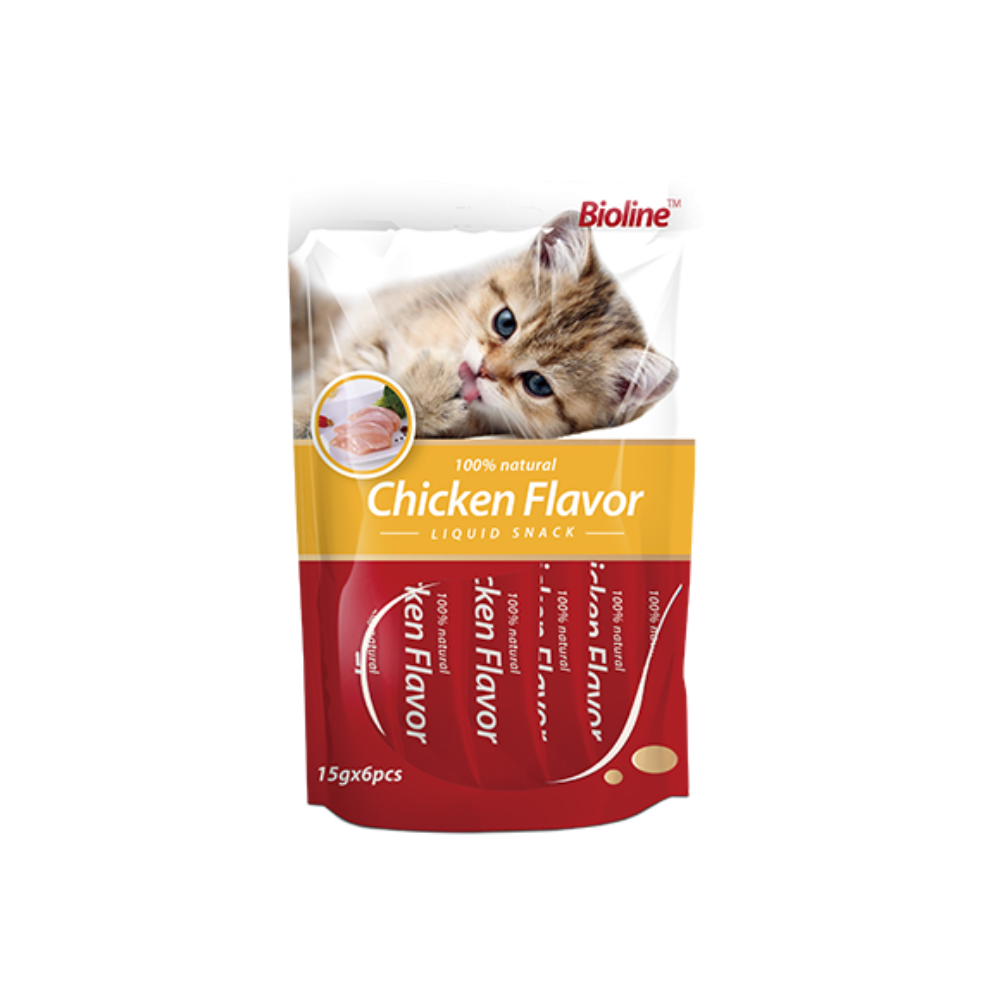 Snack para gatos cremoso clásico sabor a pollo-Bioline